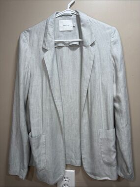 Talula light grey boyfriend blazer 0